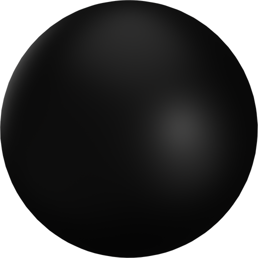 3D Black Ball